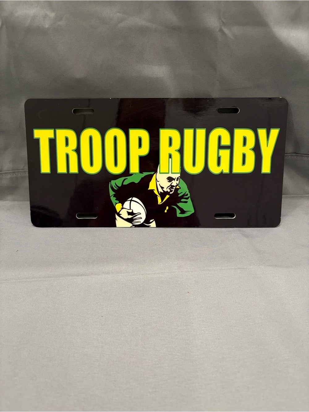 License Plate Troop Rugby